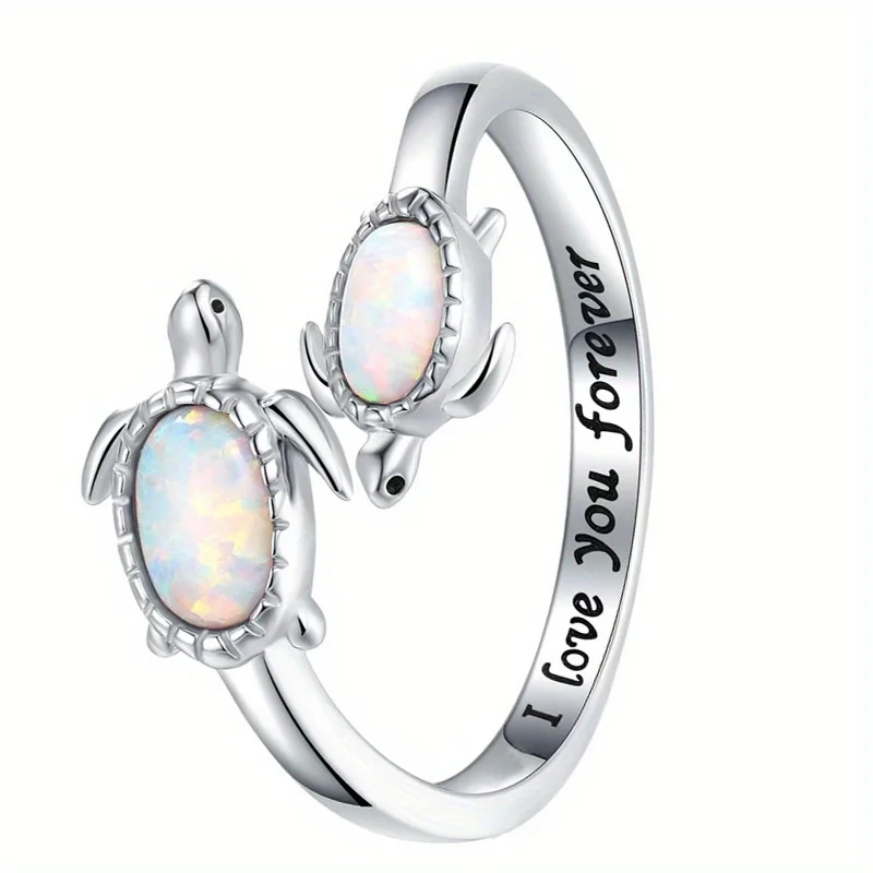 Turtle Open Ring Unique & Elegant Design Perfect Decorative Accessory & Gift for Holidays Birthdays Parties finger rings,jewelry rings,ring jewelry