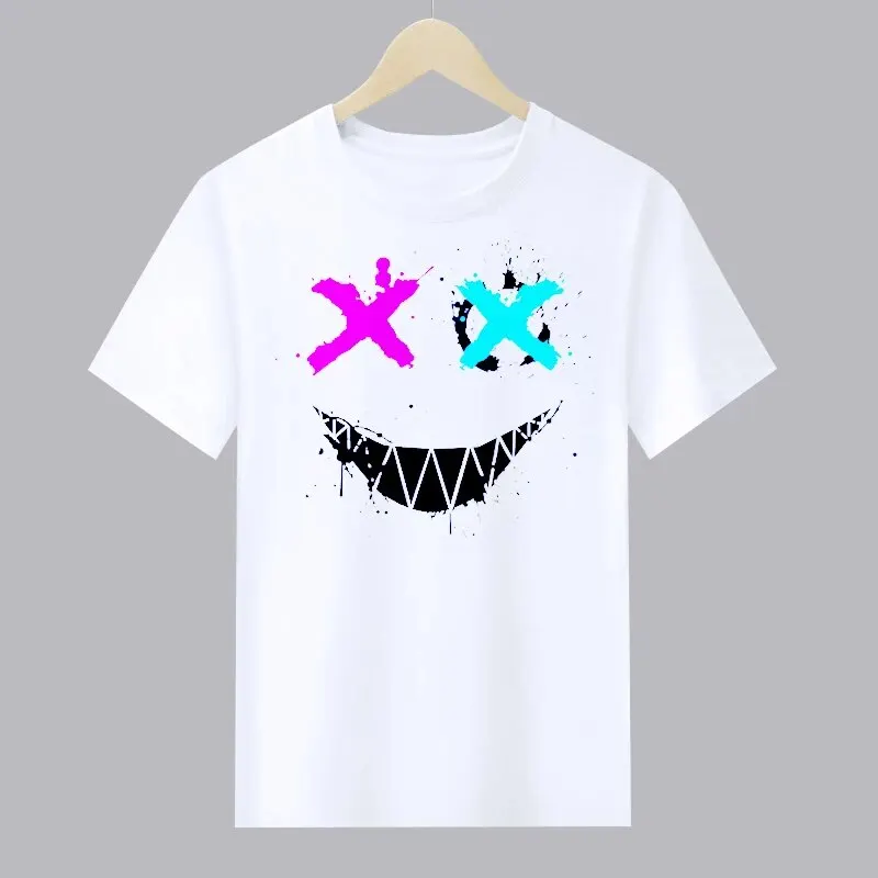 Digital Printing Short-Sleeved T-Shirt Men Summer Casual Tops