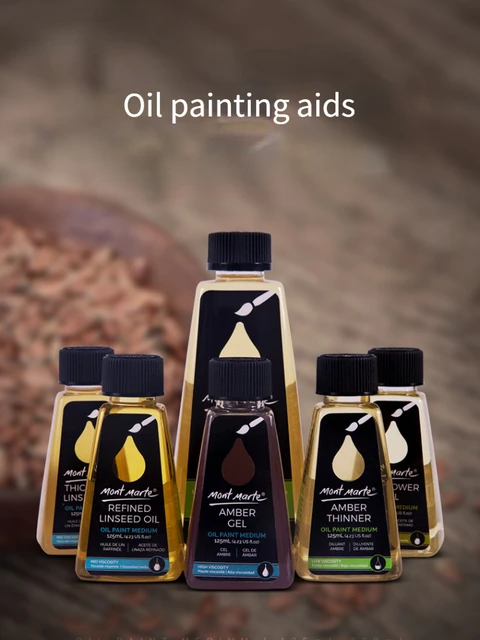 Windsor Newton imported oil painting media blending oil/ linseed oil/bright  oil/ distilled thinner/ gold sand/