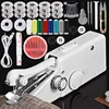 Portable Mini Electric Sewing Machine Handheld Bobbin Needlework Handwork Home Travel Sewing Accessories Complete Set of Tools 1