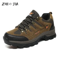 Outdoor Men's Sneaker Autumn Winter Couples Casual Shoes Mountaineering Shoes Men's Leather Walking Shoes Large Footwear 1