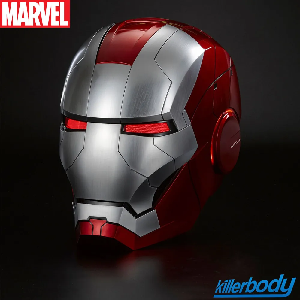 

Bandai Marvel Iron Man Autoking 1/1 Mk5 Helmet Remote Voice Control Iron Man Automatic Helmet Mask With Led Light Boys Gifts