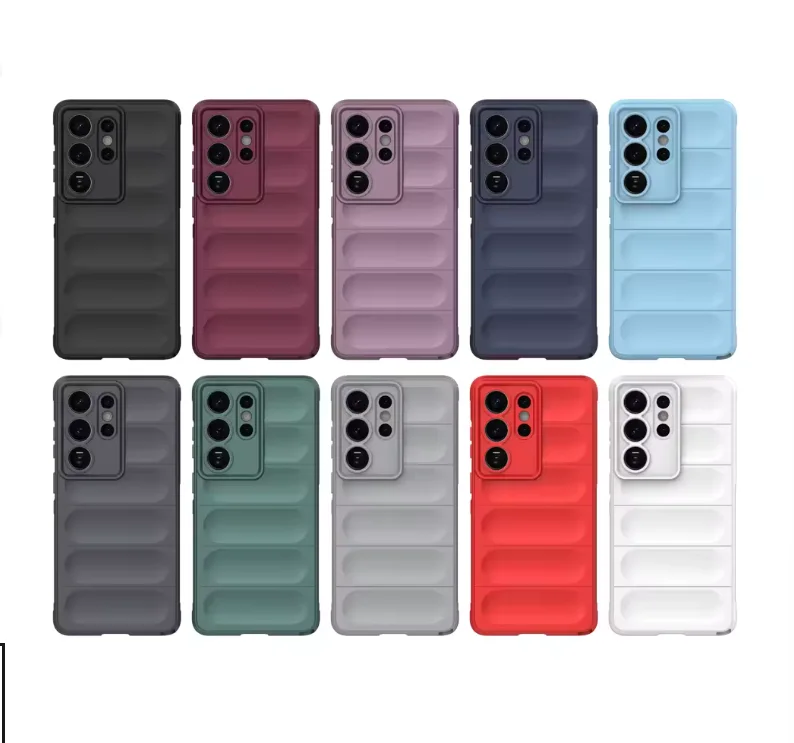 Silicone Soft-Touch Airbag Case with Full Lens Protection and Anti-Drop Cover