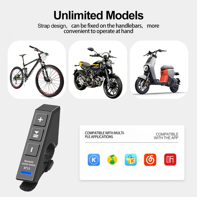 Motorrad Bluetooth Controller - Wasserdichte Medientaste Für Helm Headsets
