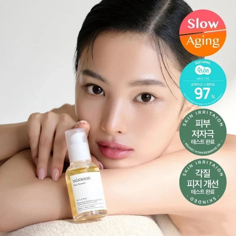 50ML Mixsoon Bean Essence Vegansnail Exfoliating Facial Serum Hydrating Korean Skin Care Repair Damage Anti-aging Fade Spots