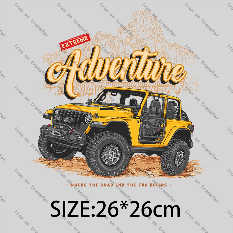 Jeep Embroidered Iron-On Patch – 4x4 / Off-Road / Camping Accessory - View #2