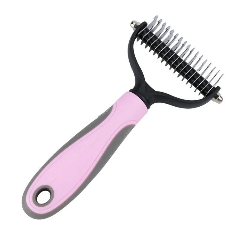 Dog Cat Hair Removal Comb Detangler Fur Trimming Dematting Deshedding