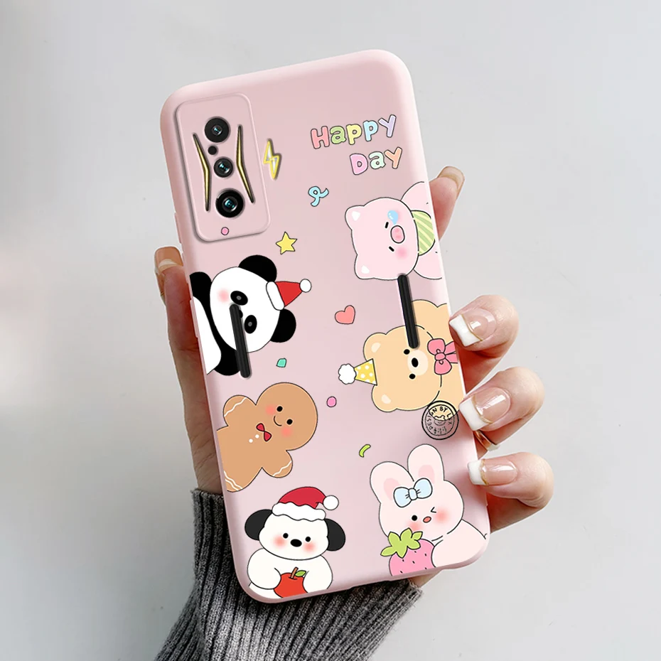 Silicone Soft Cartoon Frog Phone Case for Redmi K50 Gaming Edition