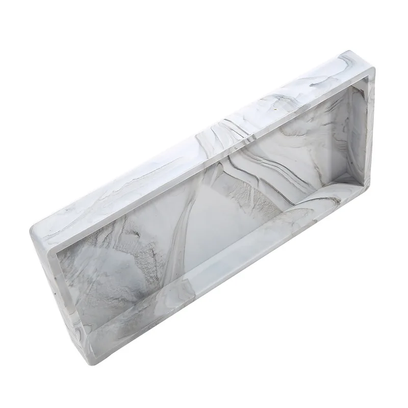 Silicone Soap Dispenser Tray Bathroom Kitchen  Vanity Storage Tray for Dish Soap Sponge Perfume Candle Countertop Storage Tray 5