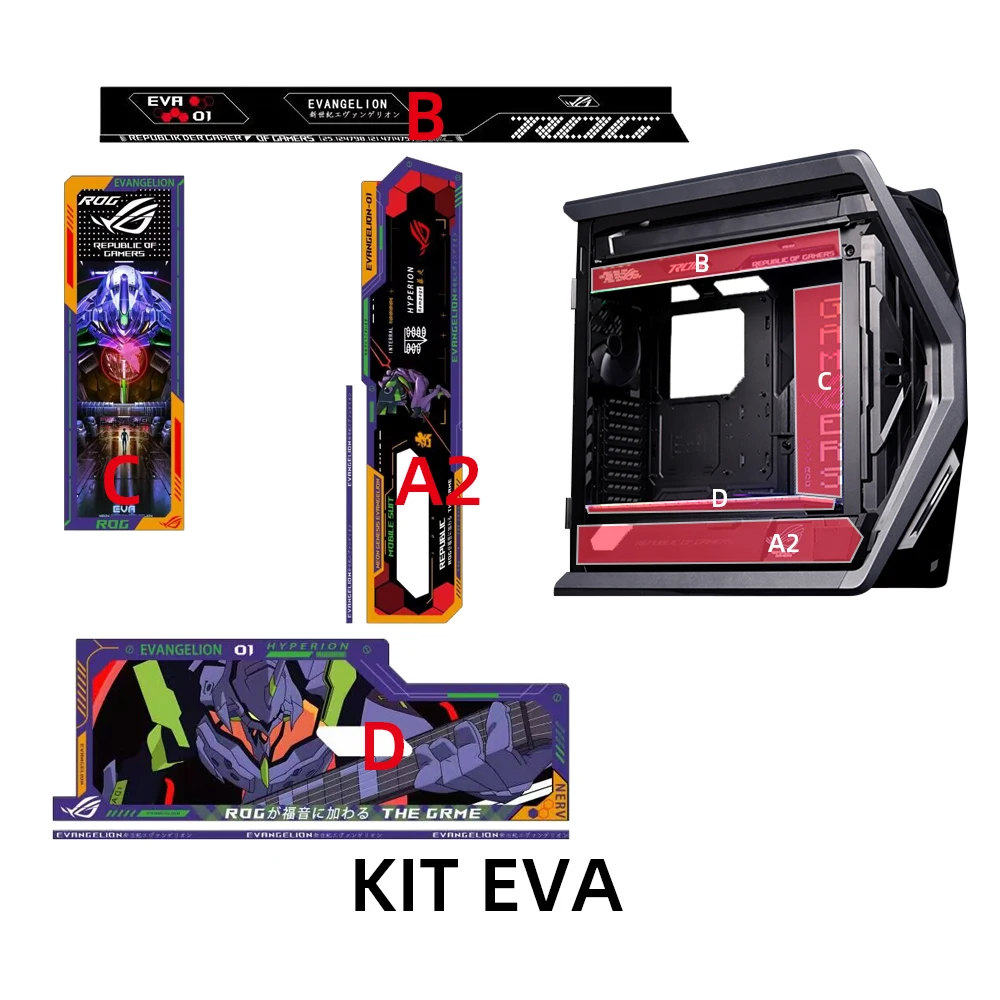 Painel de Caixa de Gravação a Laser Placa de Iluminação Argb Rog Strix Helios pc Mod Placa de Luz Decorativa Asus-gr701 - Imagem 3