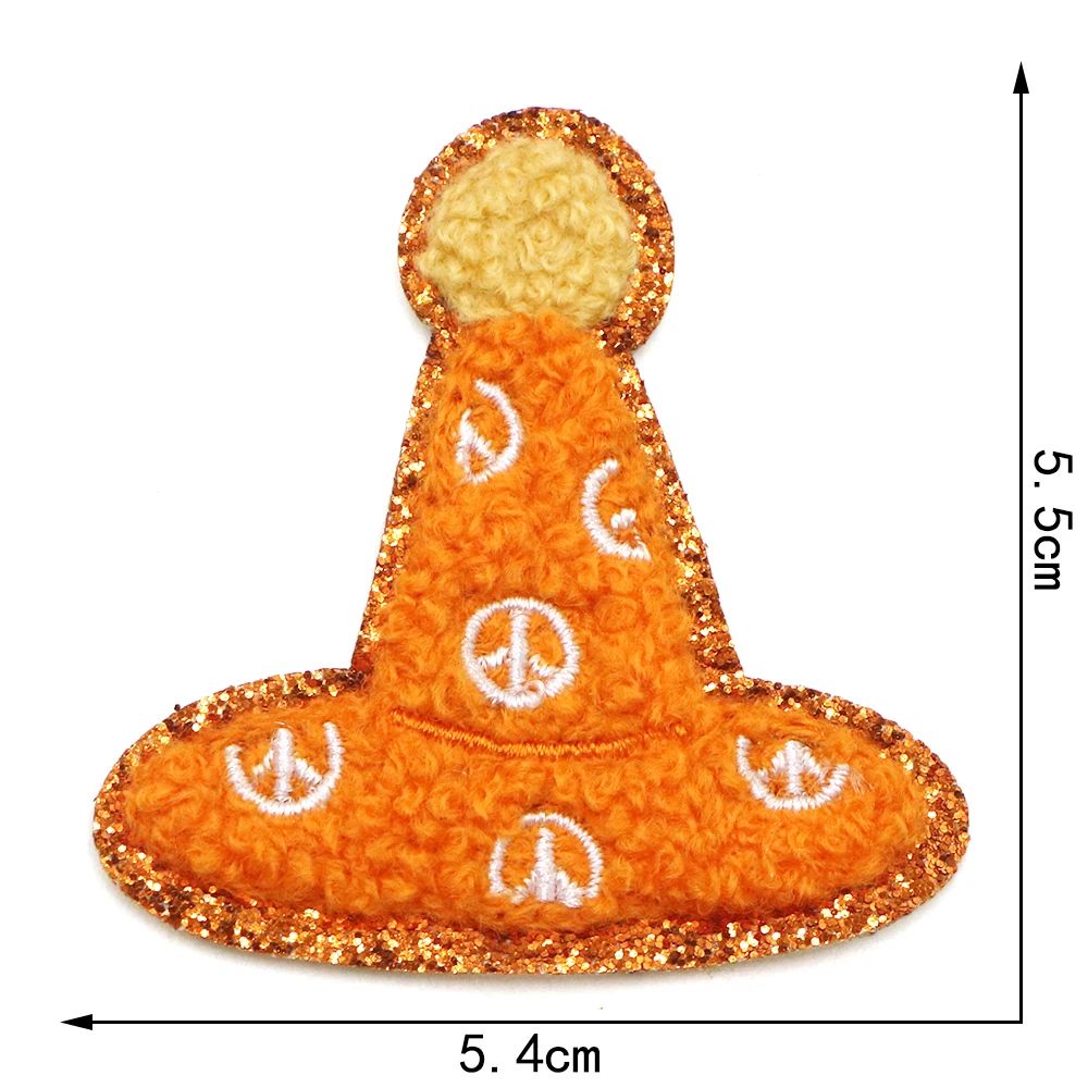 1pc Halloween Ghost Kürbis Chenille Patch Eisen auf Patch für Kleidung nähen Motiv Applikation Kleidung Aufkleber für T-Shirt Hüte Dekor – Detail 11