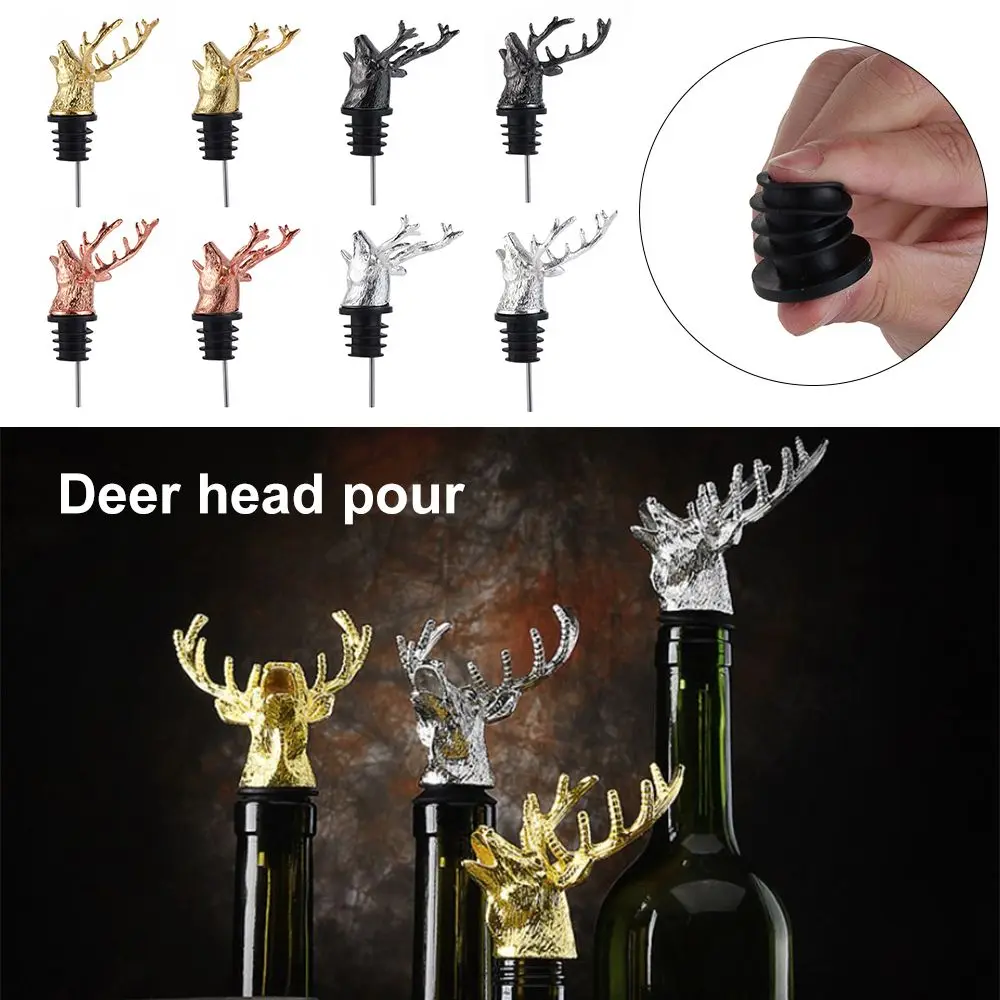Description Picture 2 of itemDeer Dispenser for Wine Champagne Vacuum Seal Wedding Kitchen Tools Bar Accessories Beverage Corks Home Brewing & Wine Making