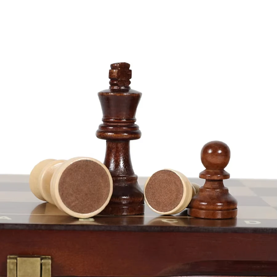 39cm/15in Wooden Chess Set Handmade Extra Queens Foldable Portable Ideal for Adults Beginners Tournaments wooden chess foldable chess board folding chess board chess pieces and board chess pieces