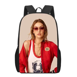 Gigi Hadid 3D Print School Bags for Teenager Boys Girls Unique Children Kids Backpack Book Bag Student  Bookbag