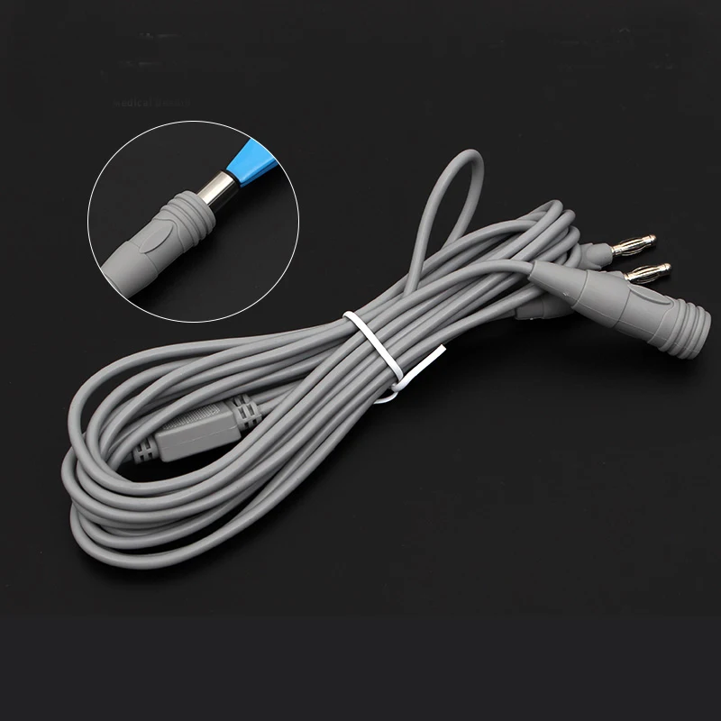 Surgical Instruments Bipolar Coagulating Tweezers Electrocoagulating Wire Insert Type High Temperature And High Pressure Electrocoagulation Forceps