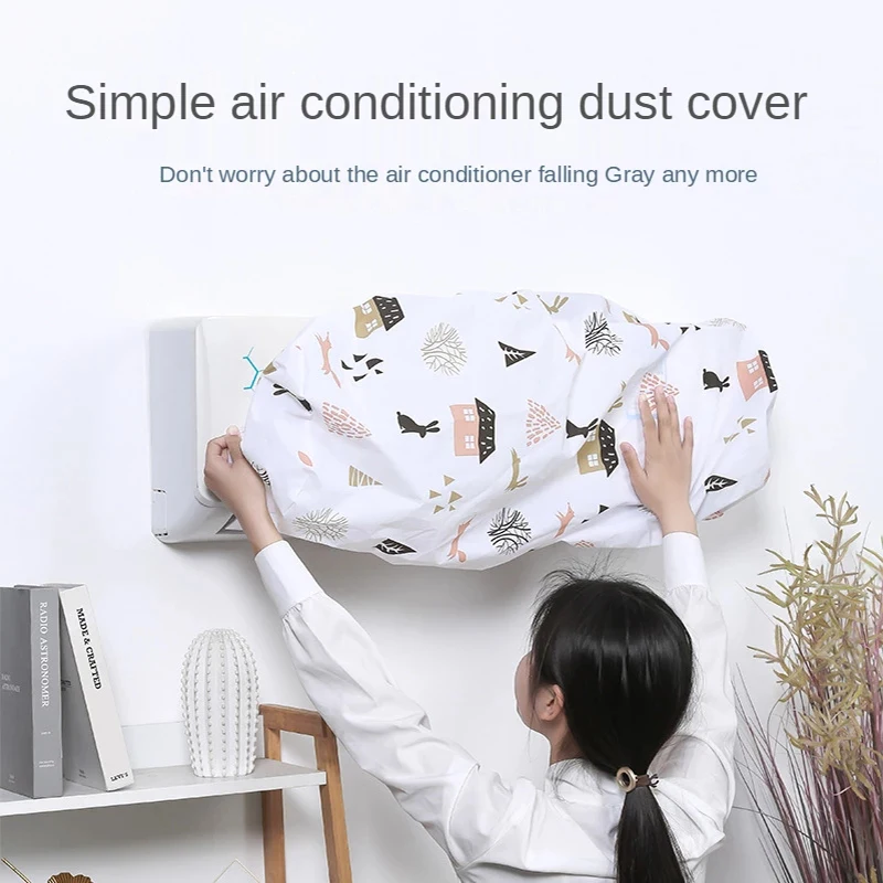 All-Inclusive Air Conditioner Cover Washable PEVA Air Conditioner Hanging Cover Wall Hanging Indoor Unit Protective for air conditioning cover