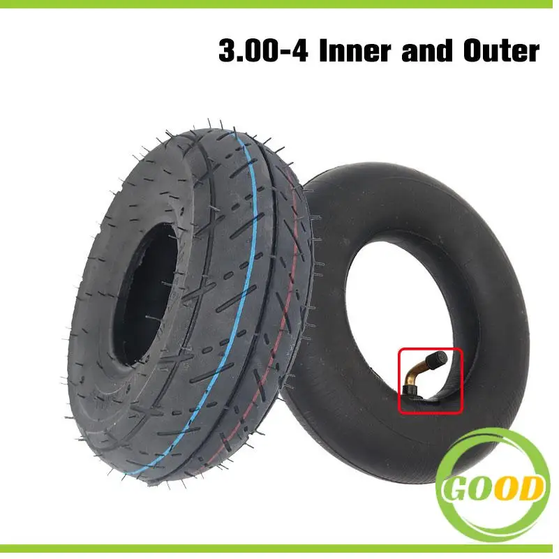 Pneumatico Scooter 3.00-4 (10x3, 260x85) Per Bladez E325 Pocket Rocket E Moto 49CC