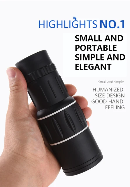 Monocolare HD 16x52 - Telescopio Compatto Per Bird Watching, Escursionismo E Concerti