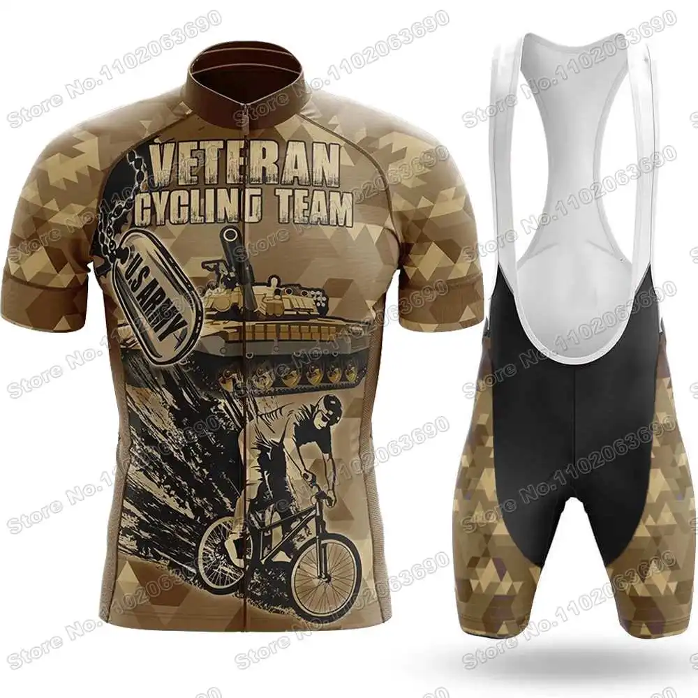 Vintage Veteran Cycling Team Cycling Jersey Set Retro Clothing Men Road Bike Suit Bicycle Shirts MTB RIding Uniform