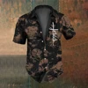Retro Horror Skull Men's Short Sleeve Shirt Summer Fashion Skull Print Street Casual Trendy Men's Shirt Oversized Top SIZE S-5XL 1
