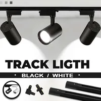 LED Track Light 220V Fixture Led Track Lamp Set Spot Lighting Fixture COB Spotlight Rail 12/20/30/40W For Store Kitchen Indoor 1