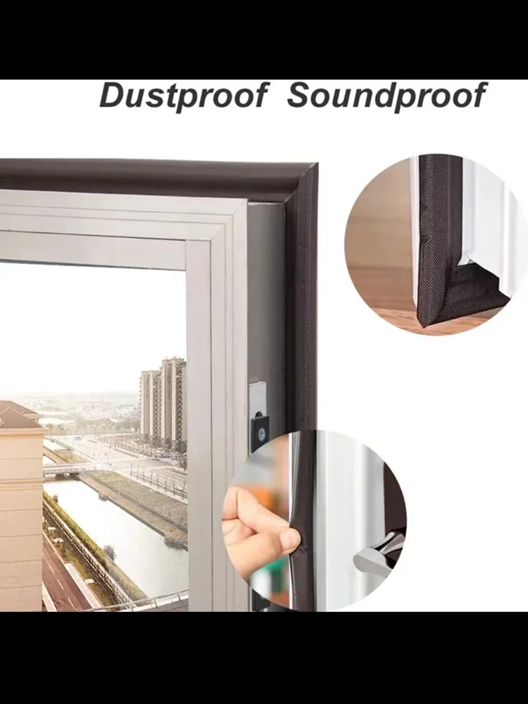 Self Adhesive Weatherproof Window & Door Sealing Foam Tape, 6M