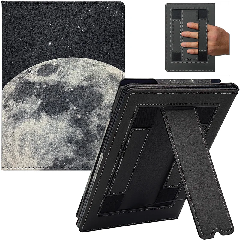 Dual Hand-Held Stand Case with Smart Sleep-Wake Function