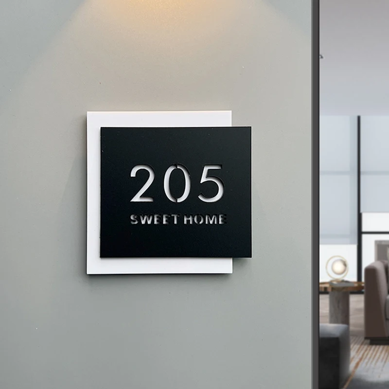 Custom Sophisticated White and Black House Number 1 | Custom Sophisticated White and Black House Number 7
