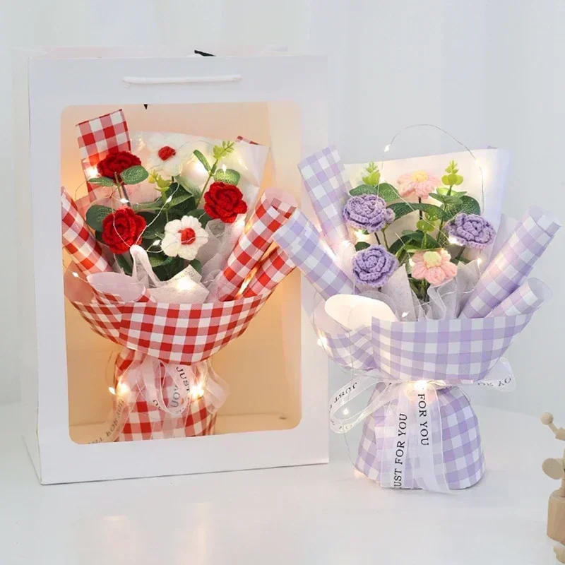 Generic Crochet Flower Bouquet Graduation Flower Bouquet Wedding