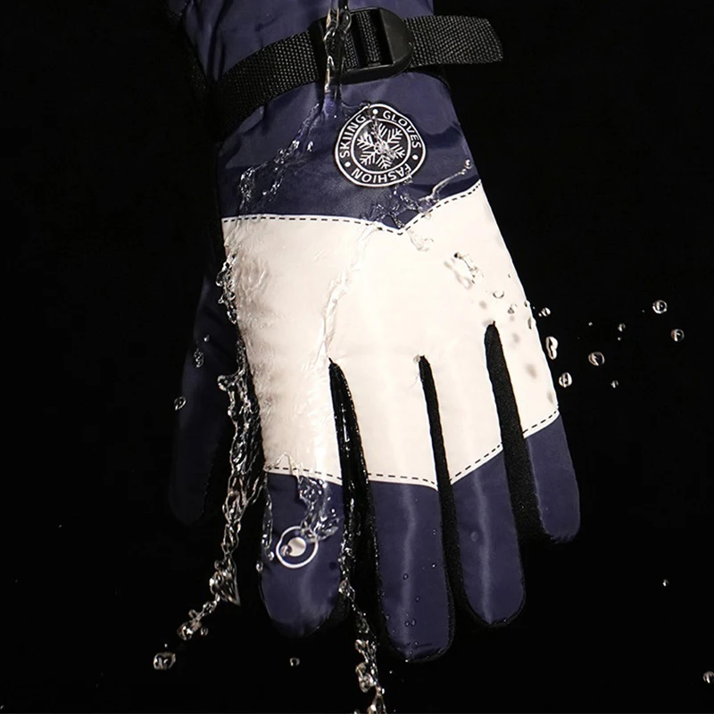 Men Waterproof Winter Cycling Gloves Windproof Outdoor Sport Ski Gloves Bike Bicycle Scooter Riding Motorcycle Keep Warm Gloves