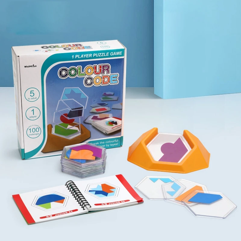 

Дошкольные игры с цветным кодом, логические джигпилы для детей, фигурки, познавательное пространственное мышление, обучающая игрушка, Навыки обучения
