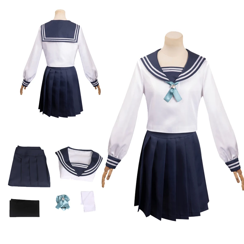 

Anime Jujutsu Kaisen Amanai Riko Cosplay Women Costume School Uniform Outfits JK Top Skirt Set Clothing Halloween Party Suit