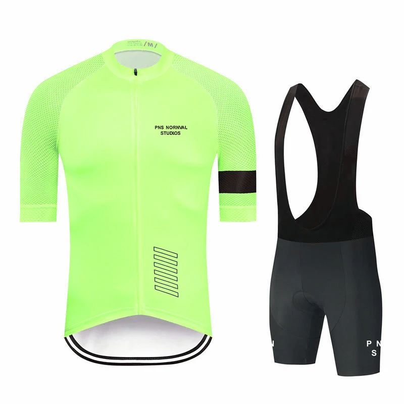 New Pro Team Cycling Jersey Set Men's Pns Summer Bike Mountain Uniform Ropa Ciclismo Maillot Hombre Bicycle Clothing Suit