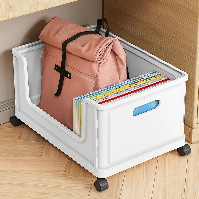Student Book Organiser Removable Book Box with Pulleys Student Classroom Dormitory Storage God Foldable Storage Box