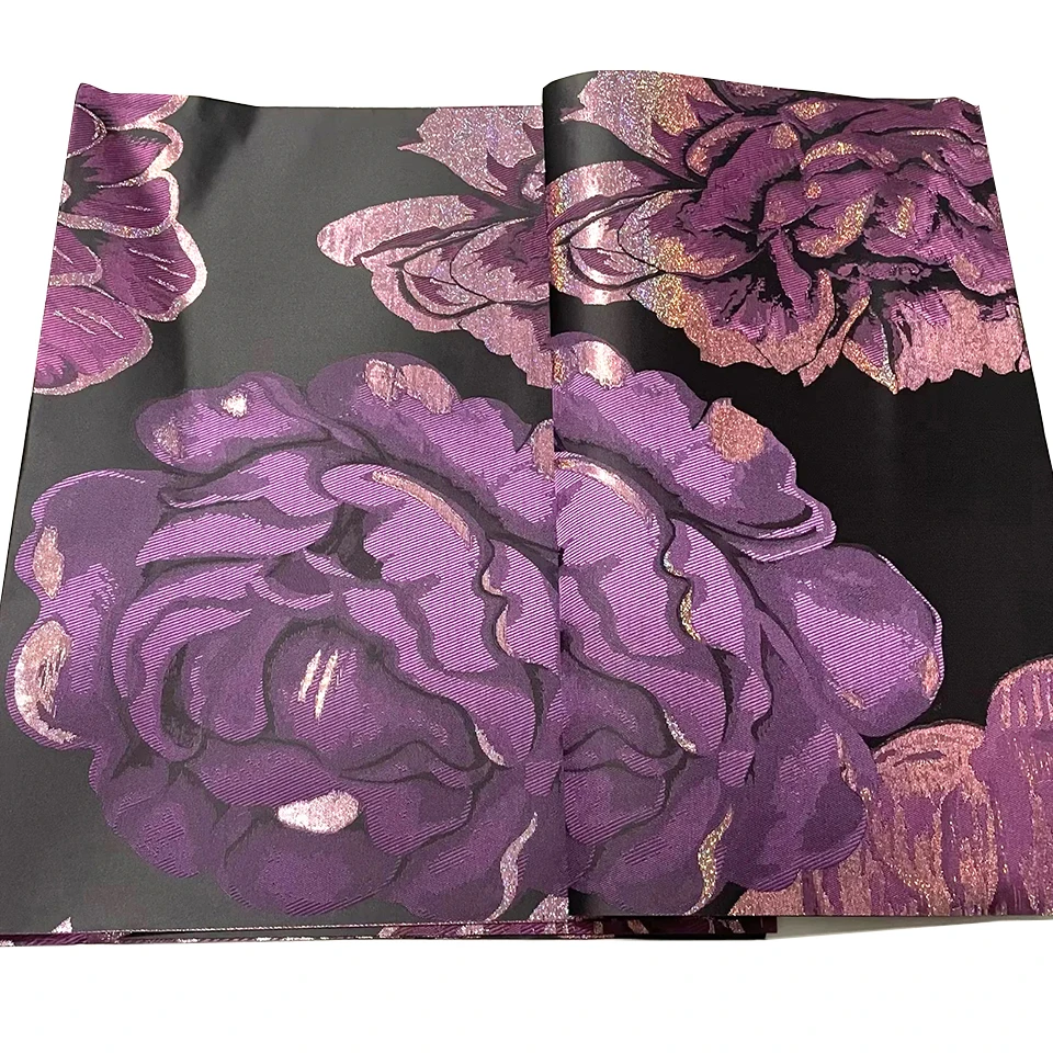 Luxus Grandmaster Sego Gele & Ipele 2-teiliges Set, afrikanische 3D-Schweizer Stickerei-Kopfbinde für nigerianische Hochzeit ASO EBI TXH-19-1 – Detail 6
