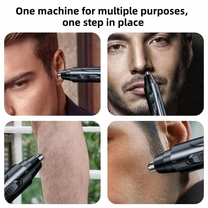 Black Electric Nose Hair Trimmer Pocket Ear and Nose Hair Trimmer Painless Nose Hair Trimmer Clipper ﻿For Men And Women 5