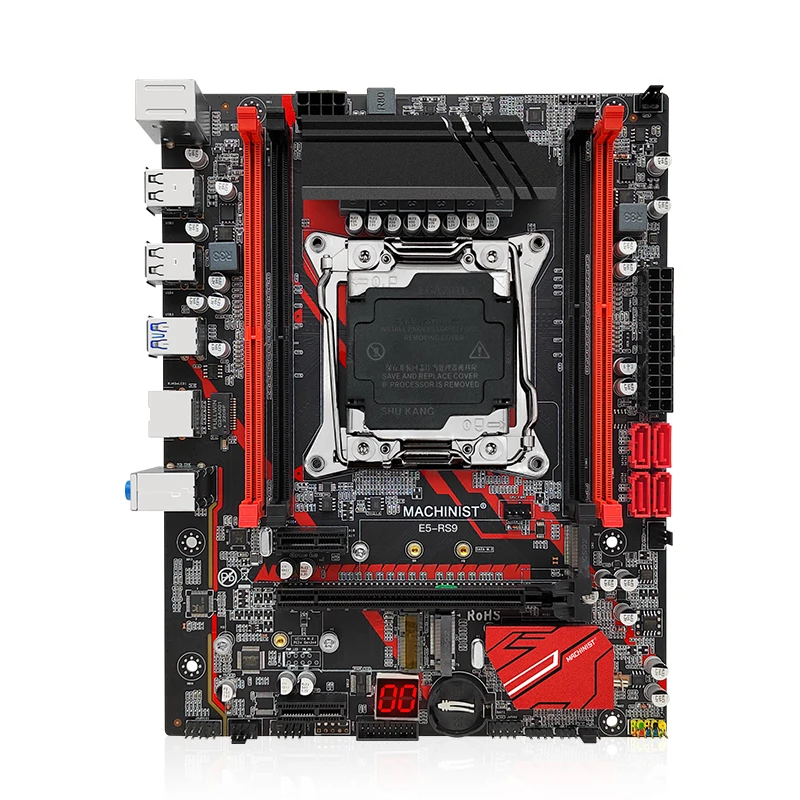 MACHINIST-RS9 X99 Kit Placa-Mãe, Conjunto LGA 2011-3, Xeon E5 2680, CPU V4 + DDR4, Combo de Memória RAM 16GB, NVME M.2, Quatro Canais