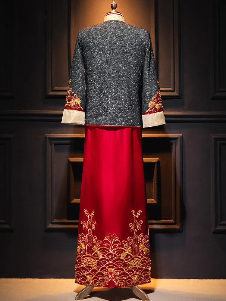 極美品 ヴィヴィアンタム 刺繍 龍 シアー チュニック 黒