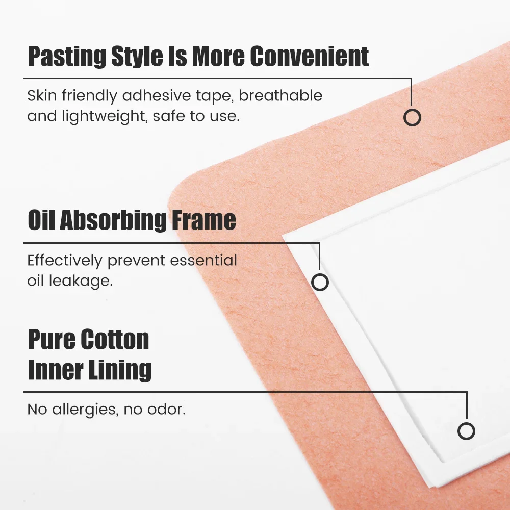 10Pcs Organic Cotton Castor Oil Pack Waist Wrap Castor Oil Packs for Black Self Adhesive Anti leak Pack For Women Men castor oil navel stickers