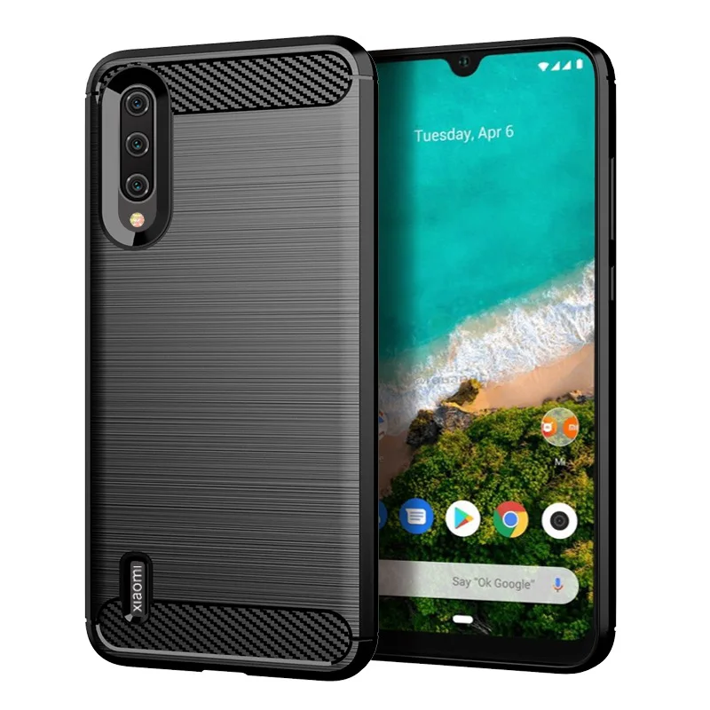 For Xiaomi A3 Mi A3 Case Soft Silicone Protective Back Cover for xaomi mia3 mi a3 Carbon Fiber Soft Phone Cases Coque Fundas 2