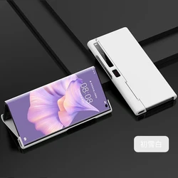 Ultra-Thin Nano Plating Hard PC Silicone Folding Protective Case - Anti-Fouling Super Slim Design for Huawei Mate Xs 2 (White)