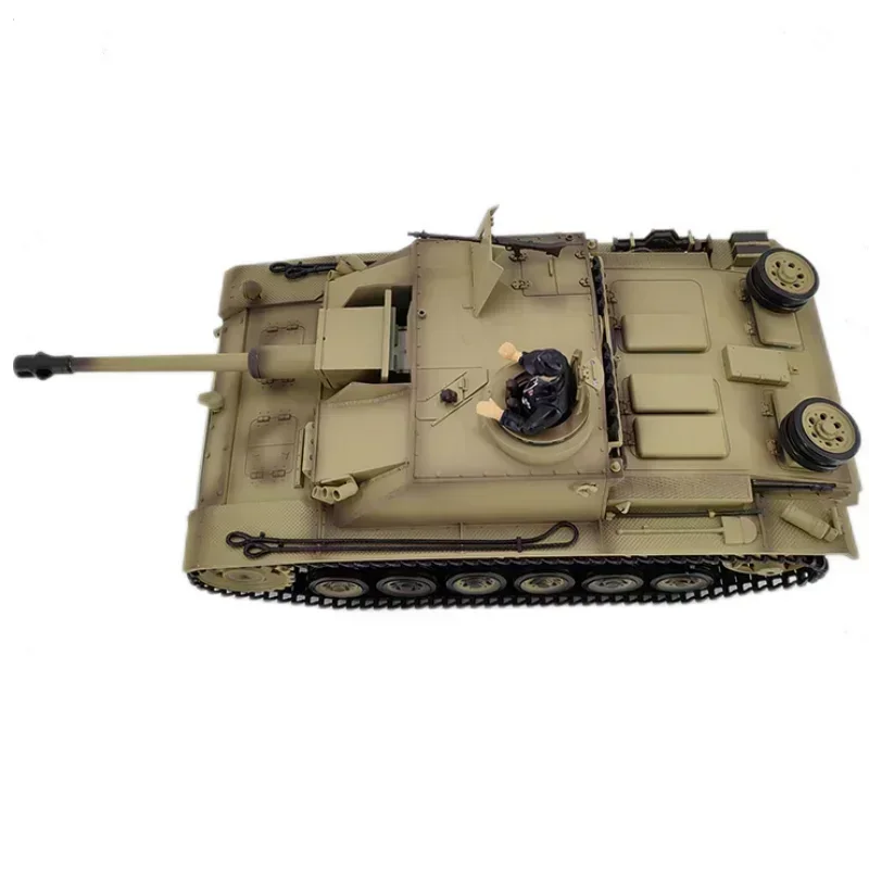 Simulation Tank Henglong 3868 German No.3 F-8 Remote Control Tank Electric Assault Gun 1:16 Rc Model Toys Chidren Birthday Gifts 6