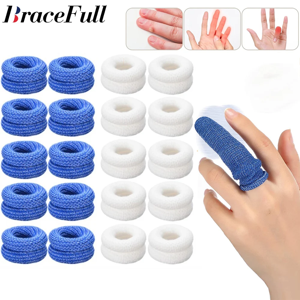 10PcsTubularBandageFingerRollFingerToeSleevesThumbProtector