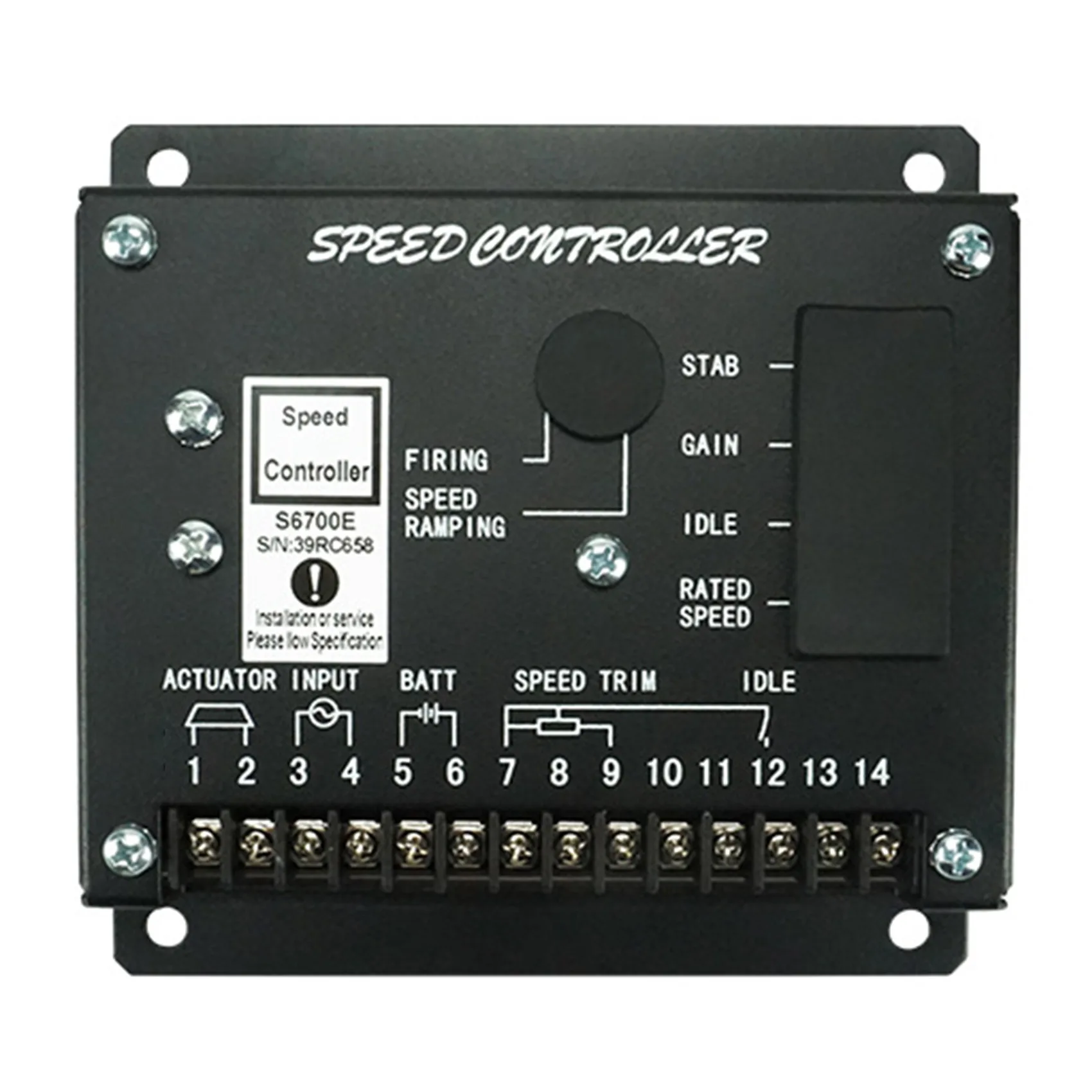 

S6700E AVR Generator Speed Controller Electronic Generator Control Panel Speed Control Panel for Generator