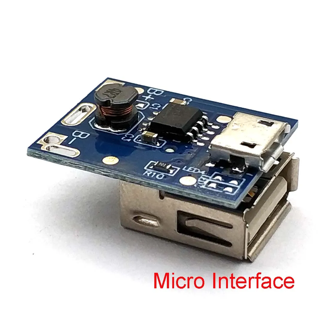 Modulo Step-Up 5V 1A LAOMAO 134N3P - Caricatore USB Per Batterie Litio, Confezione Da 5 Pezzi - Foto 2