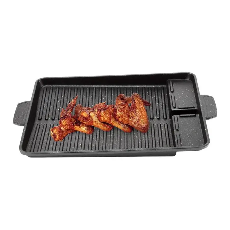 

Сковорода-гриль, круглая сковорода-гриль, антипригарная портативная Сковорода-антипригарная сковорода для мяса, рыбы, стейка, овощей