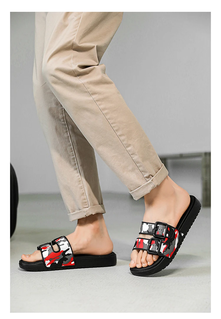 شباشب شاطئ صيفية للرجال صنادل مريحة تسمح بمرور الهواء خفيفة للغاية شباشب رجالية داخلية وخارجية مقاس كبير 46 47