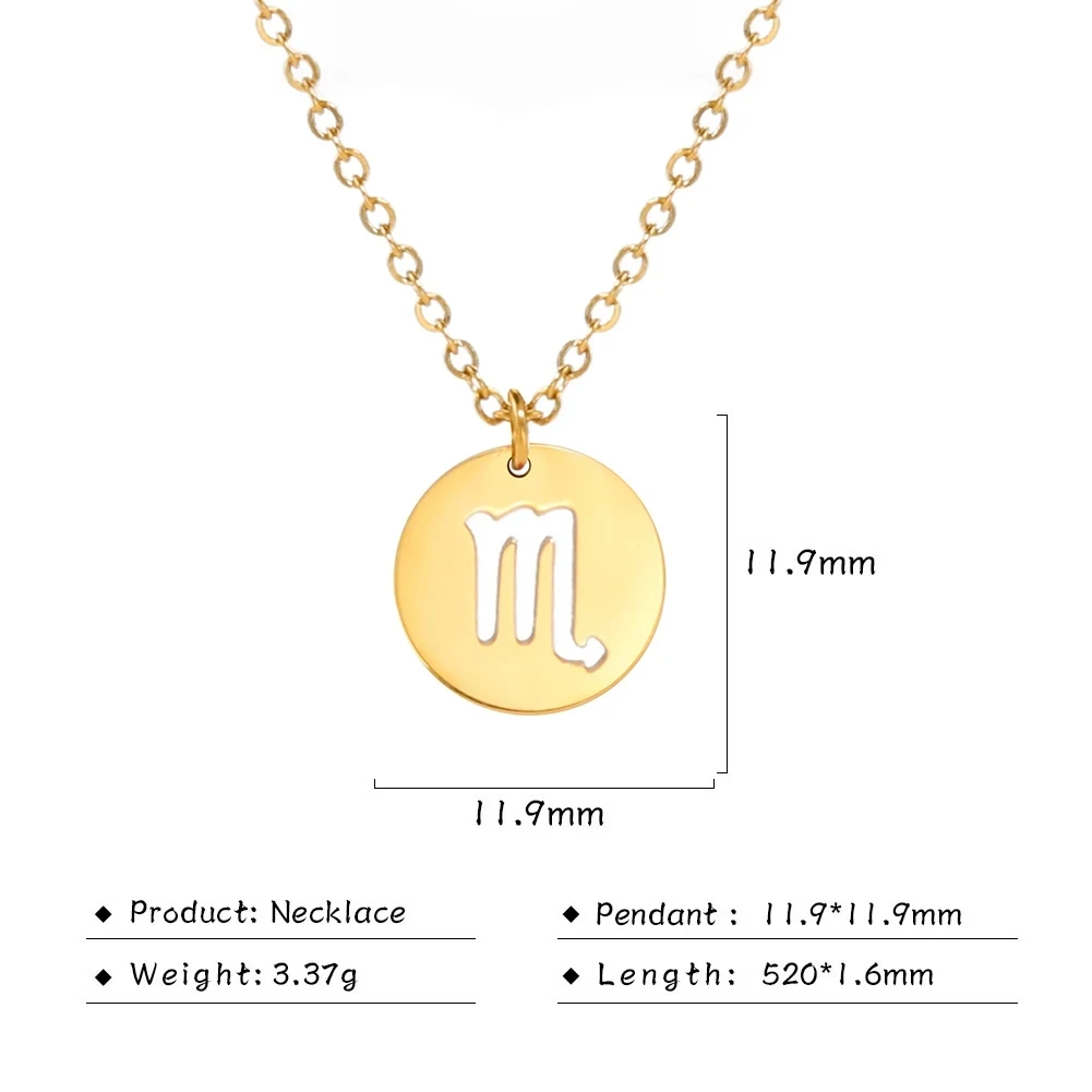 collier zodiaque, signe astrologique, bijoux personnalisés, acier inoxydable, pendentif zodiaque,