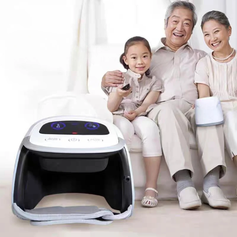 Cordless Knee Massager, Strong Battery Infrared Deep Heat Joint Pain Relief, Laser & Vibration Therapy for Arthritis, Swelling