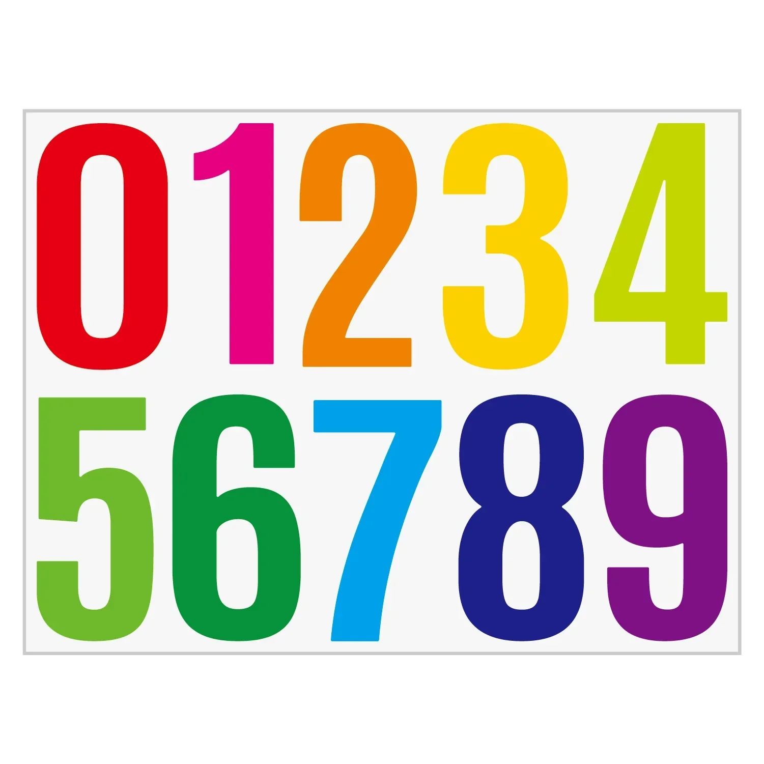 Number Stickers 4PCS 4-inch for Mailbox number stickers